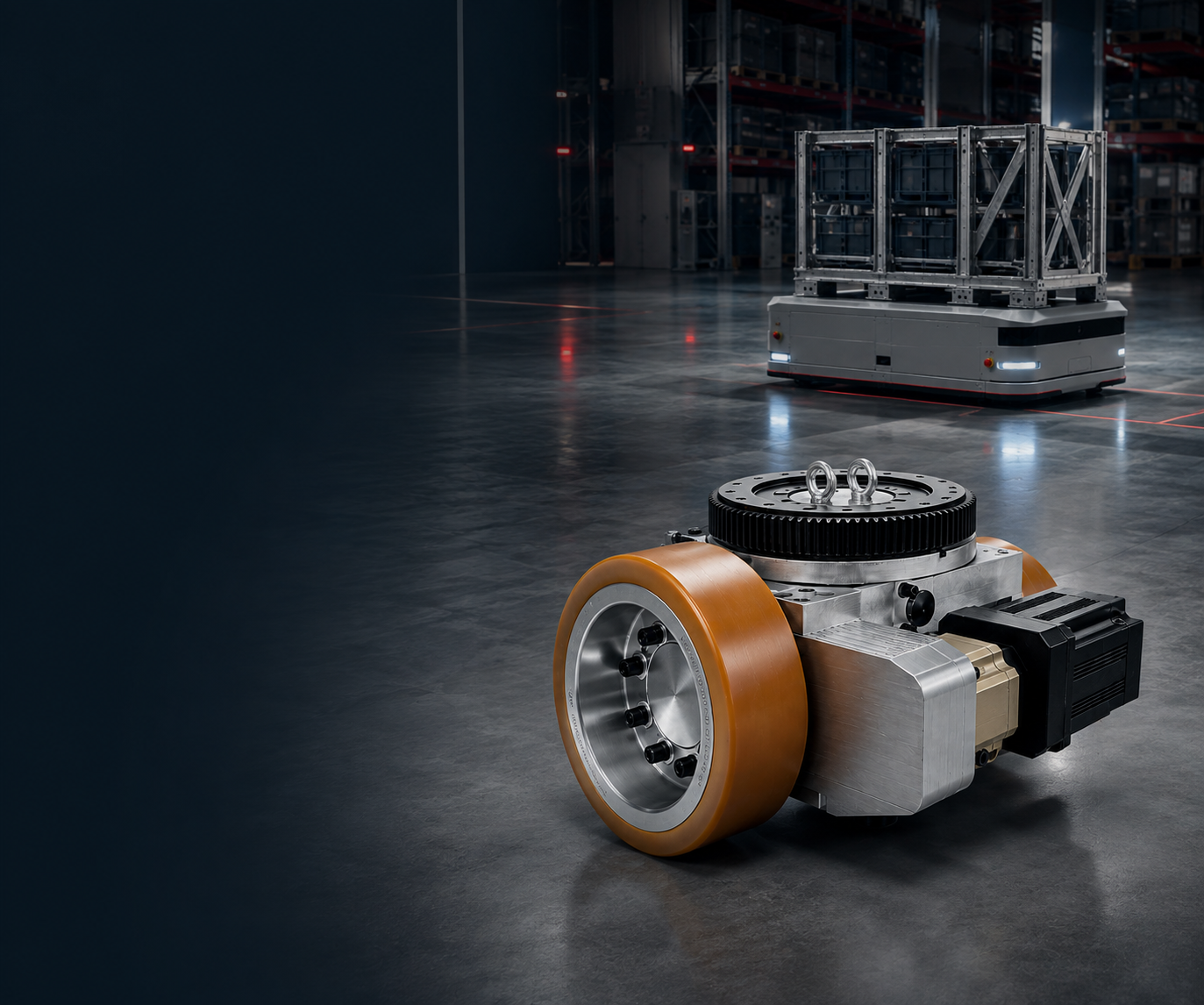 AGV application and drive-steering module