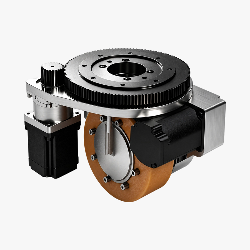 Horizontal drive-steering unit