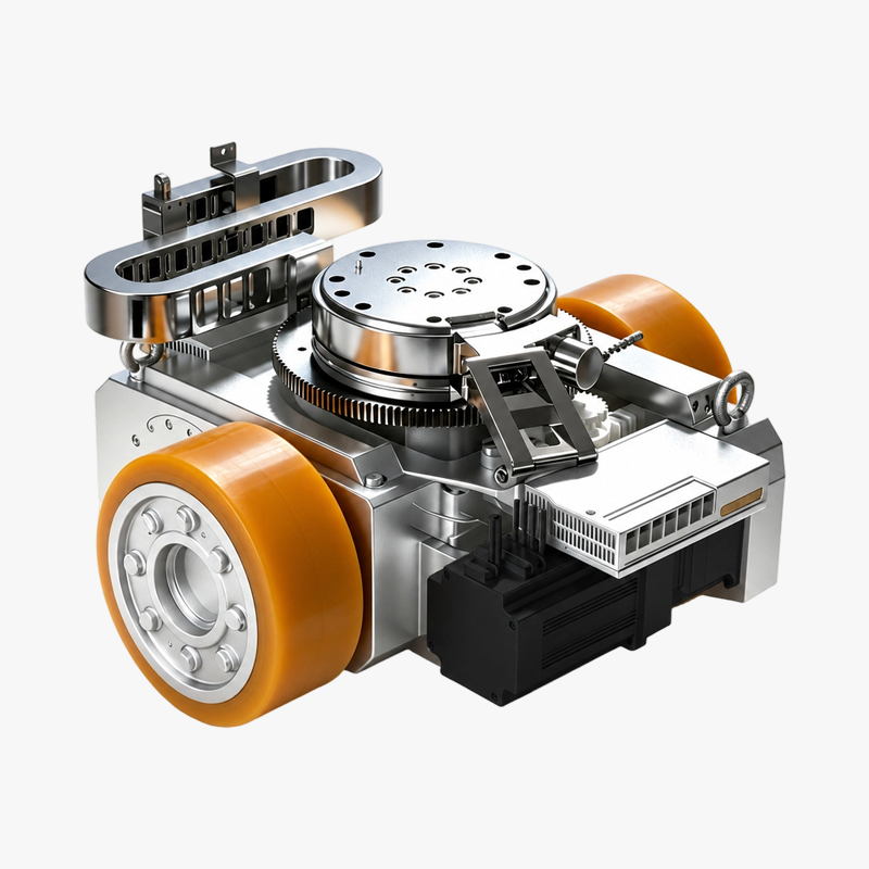 Hydraulic lift drive-steering unit